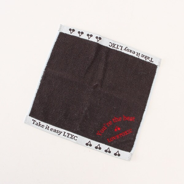 ロゴ刺しゅうハンドタオル