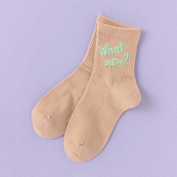 2段ロゴクルーソックス