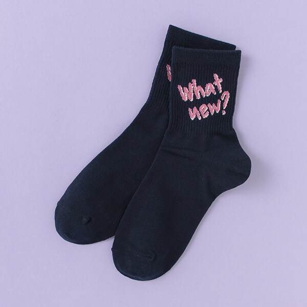 2段ロゴクルーソックス