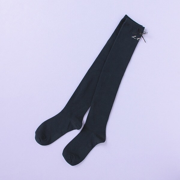 バックリボンニーハイソックス