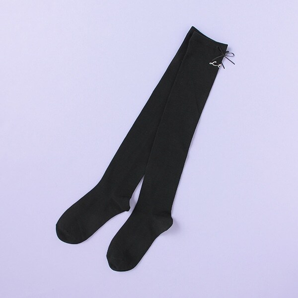 バックリボンニーハイソックス