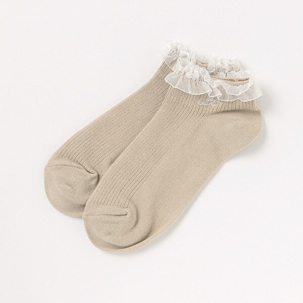 チュールレーススニーカーインソックス