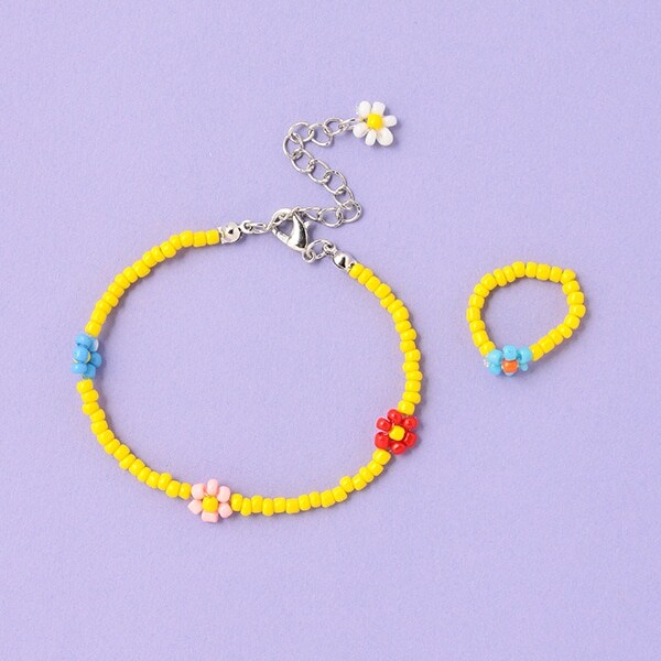 ビーズブレス＆リングSET