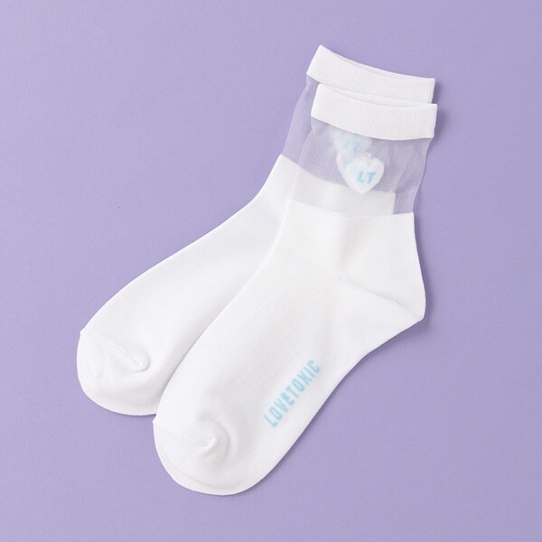 モチーフシースルーソックス