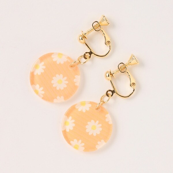 クリアモチーフイヤリング