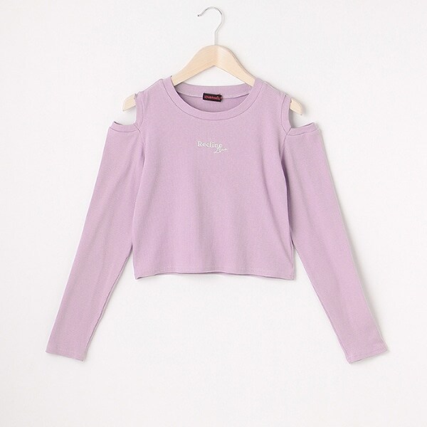 肩あき長袖Tシャツ