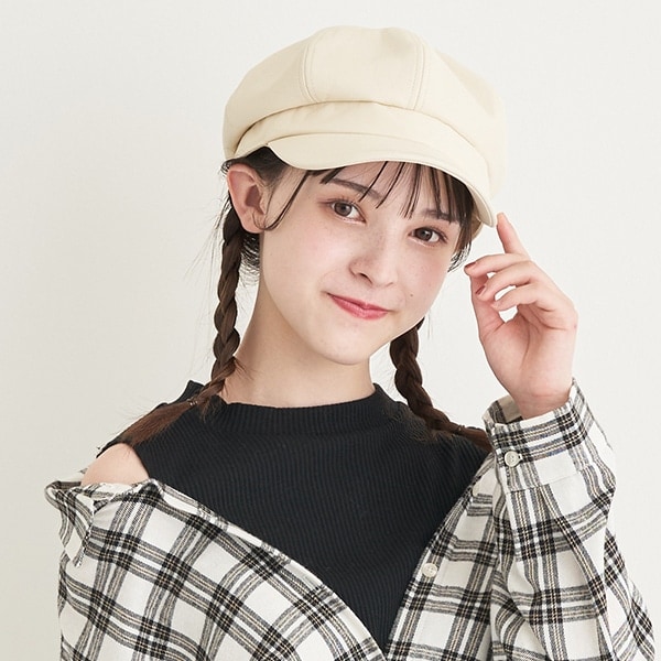 合皮キャスケット