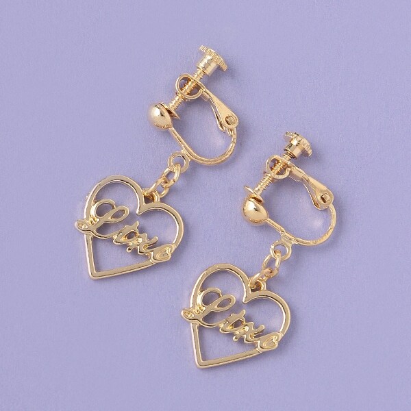 ハートロゴイヤリング