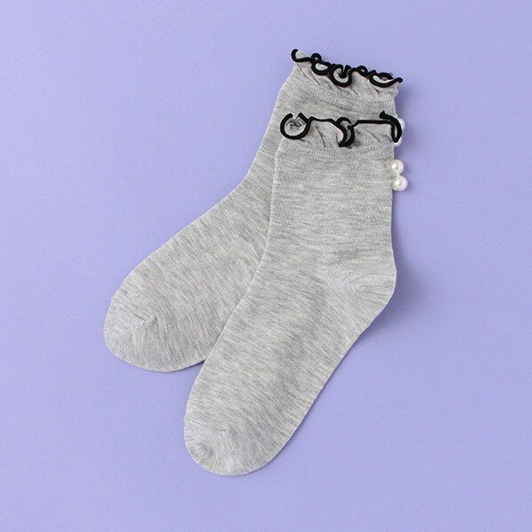 メローパールクルーソックス