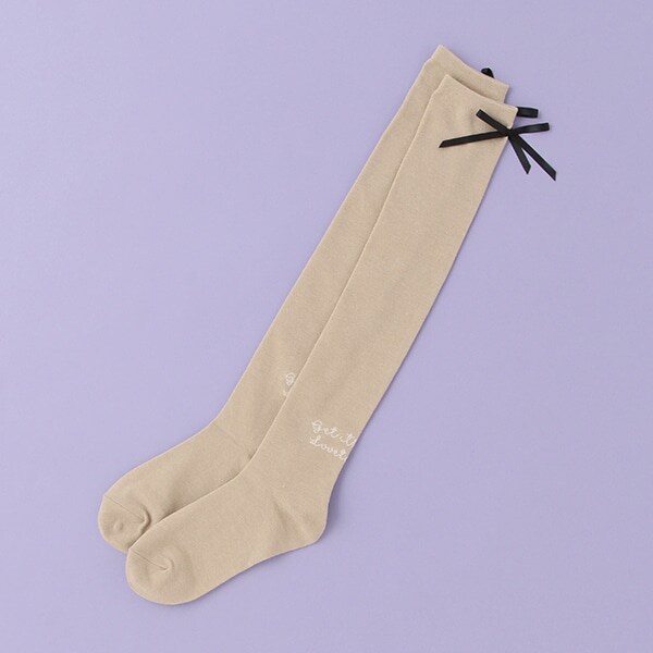 リボンニーハイソックス