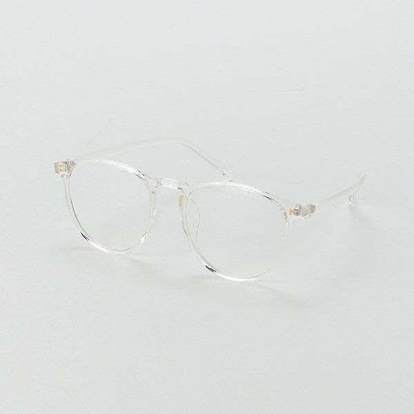 ボストン型伊達メガネ