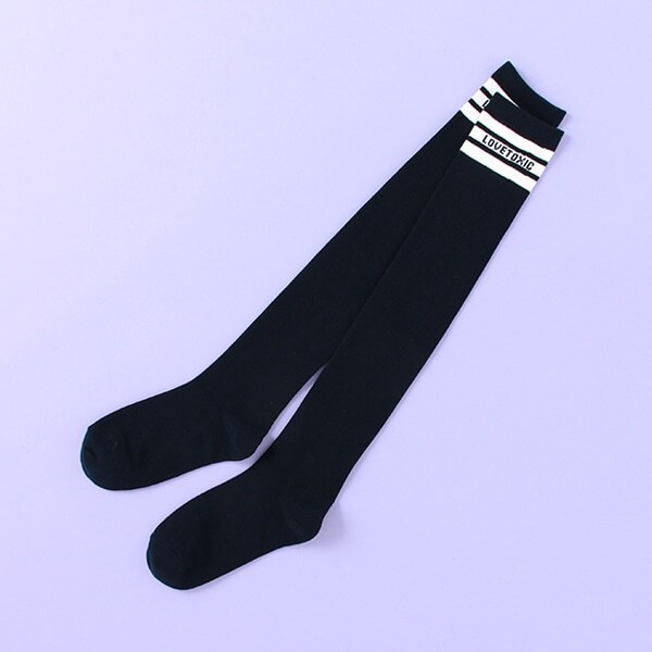 3本ラインニーハイソックス