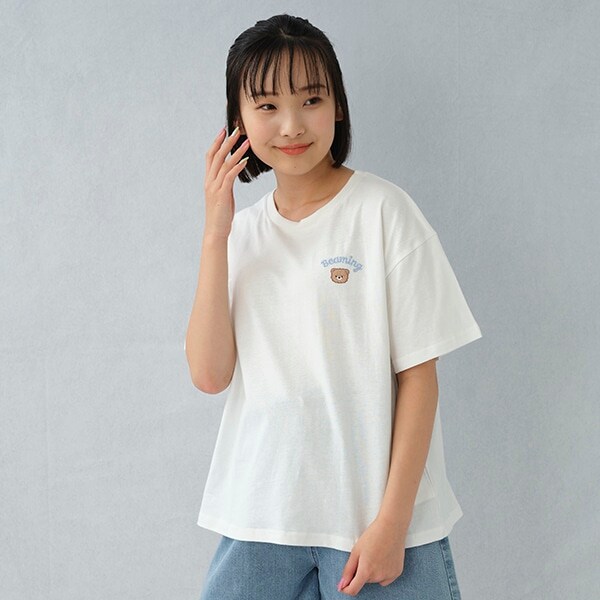 ワンポイント刺しゅう半T