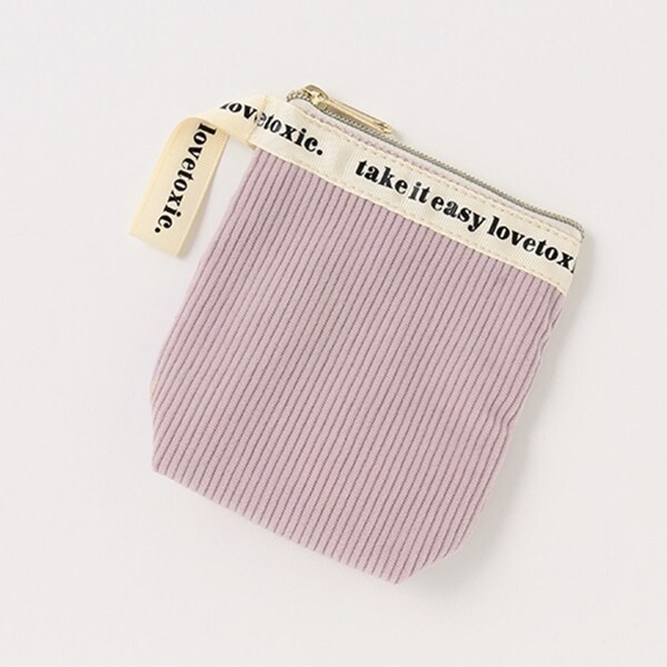 コーデュロイポーチ