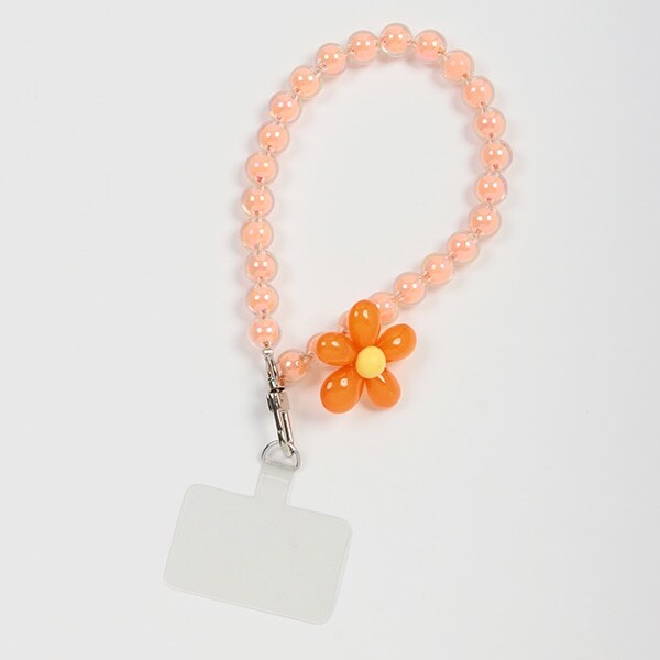 フラワービーズストラップ