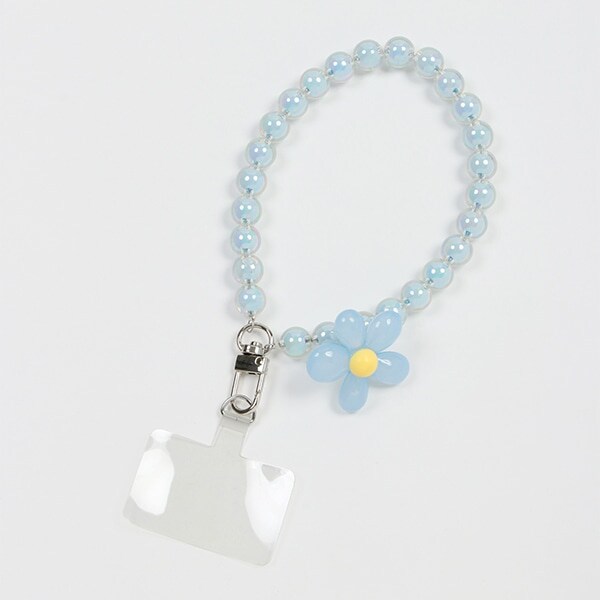 フラワービーズストラップ