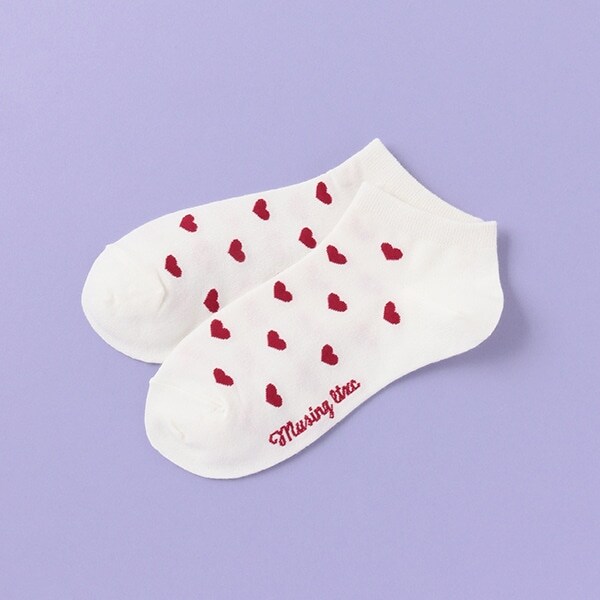 ハート総柄スニーカーインソックス