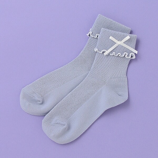 折り返しメローリブクルーソックス