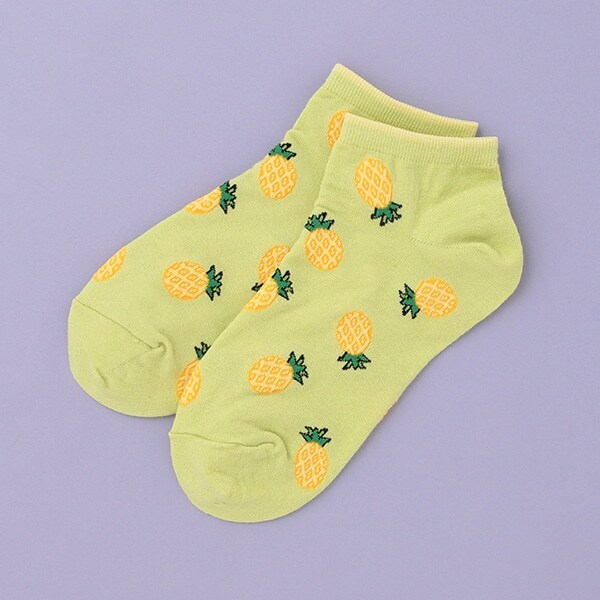 フルーツ総柄スニーカーインソックス