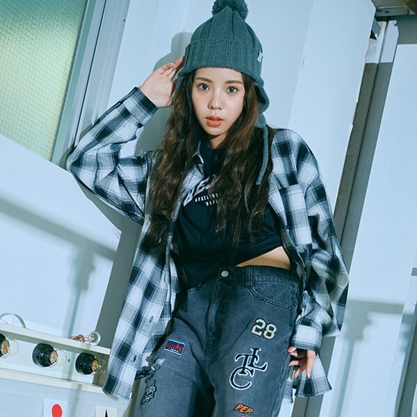 【LTXC】【インナーつき】オンブレチェックシャツ