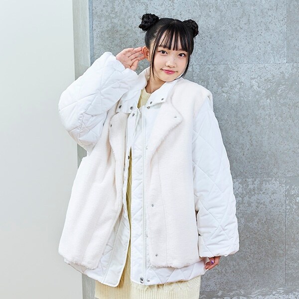 【WEB・一部店舗限定】ファーベストつきマルチウェイ中綿アウター