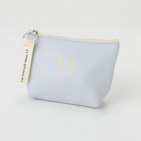 イニシャル合皮ポーチ