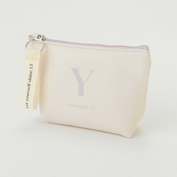 イニシャル合皮ポーチ