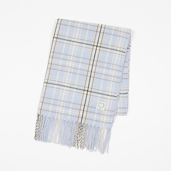 チェックマフラー