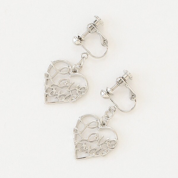 ハートロゴイヤリング