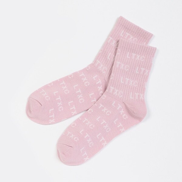 総柄クルーソックス