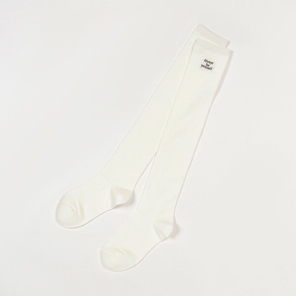 刺しゅうニーハイソックス