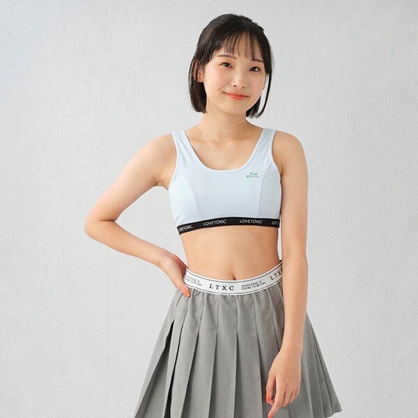 ロゴワンポイントハーフトップタンク