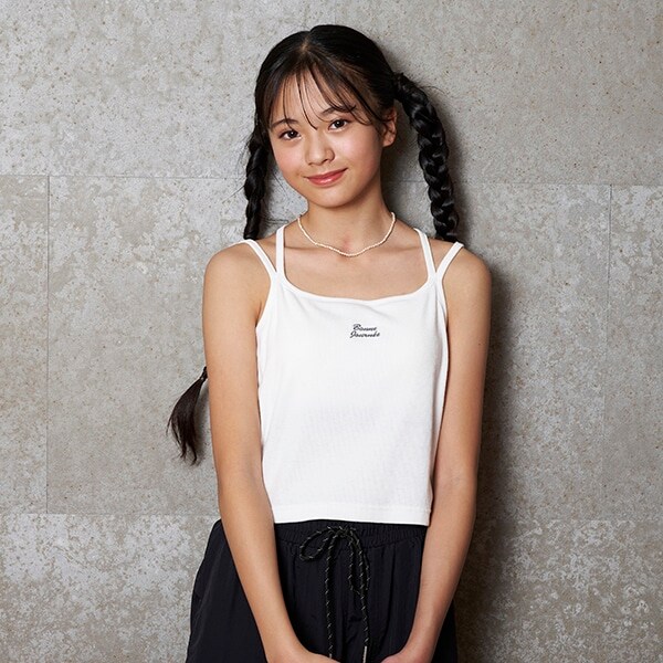 カップつきクロスキャミソール