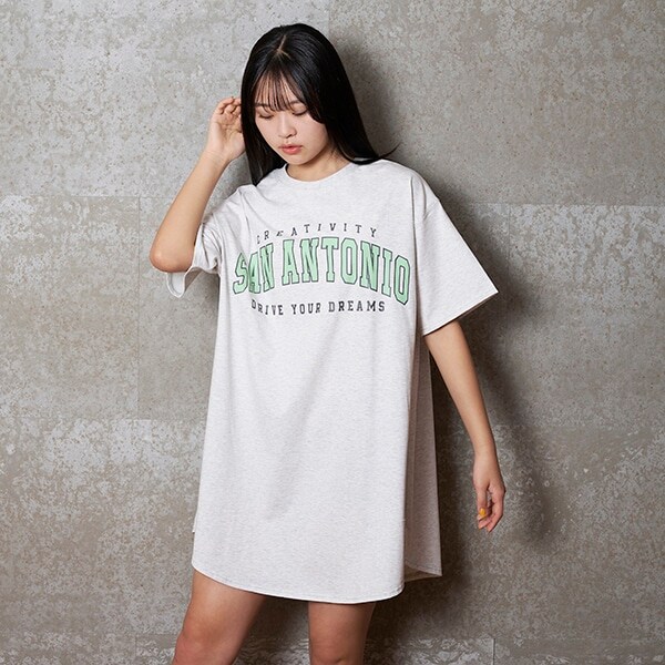 【接触冷感】Tシャツワンピース