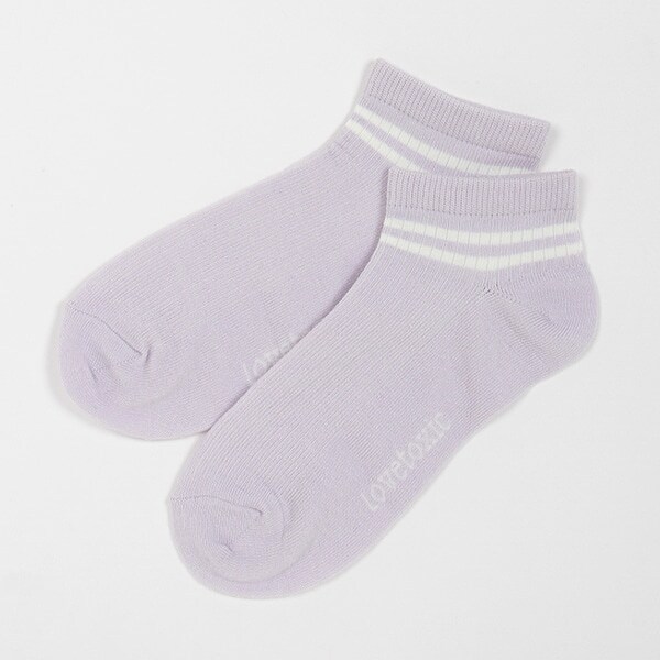 2本ラインスニーカー丈ソックス