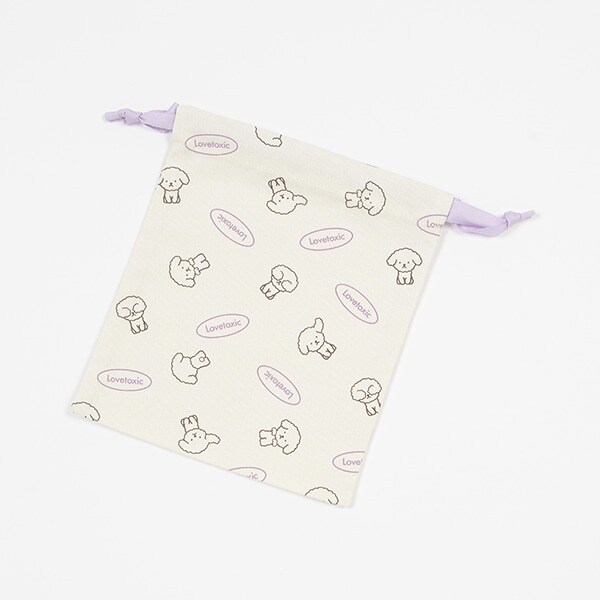 総柄巾着ポーチ