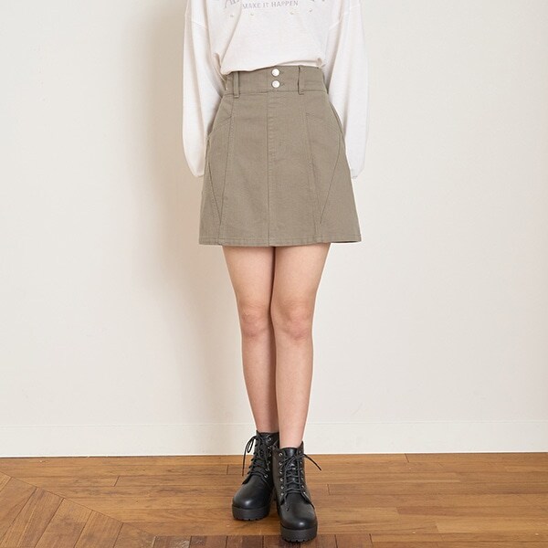 【GOODPRICE】切替台形スカパン