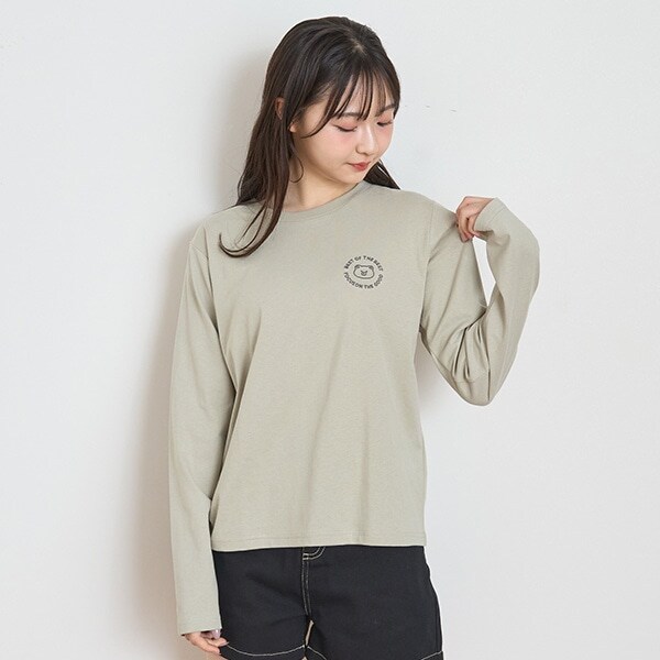 【GOODPRICE】アニマル刺繍長袖Tシャツ
