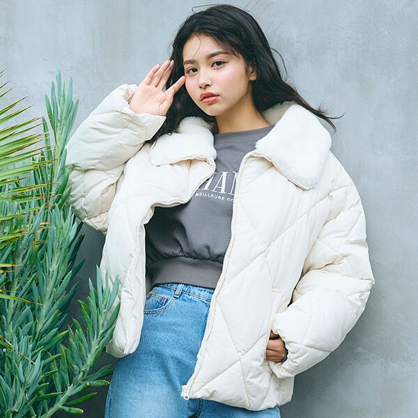 キルト中綿ブルゾン