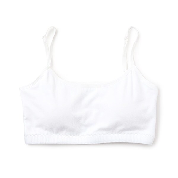 【ベーシック】【抗菌防臭/吸水速乾/さらさら】綿混キャミハーフトップ