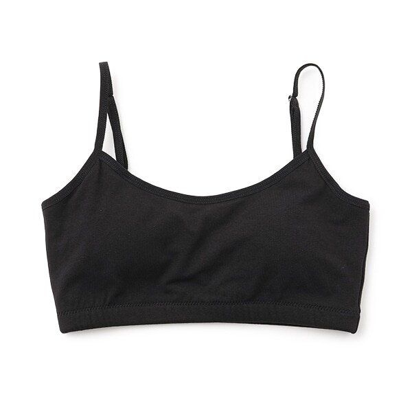 【ベーシック】【抗菌防臭/吸水速乾/さらさら】綿混キャミハーフトップ