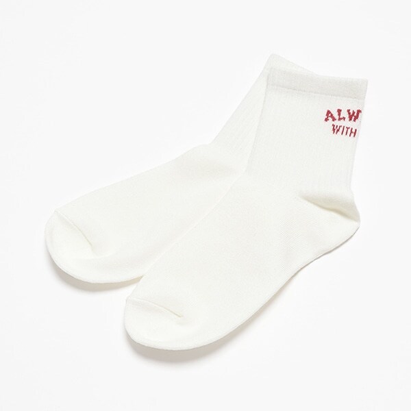 バッグロゴジャガードソックス