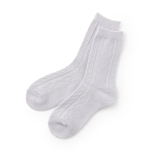 ラメケーブルソックス