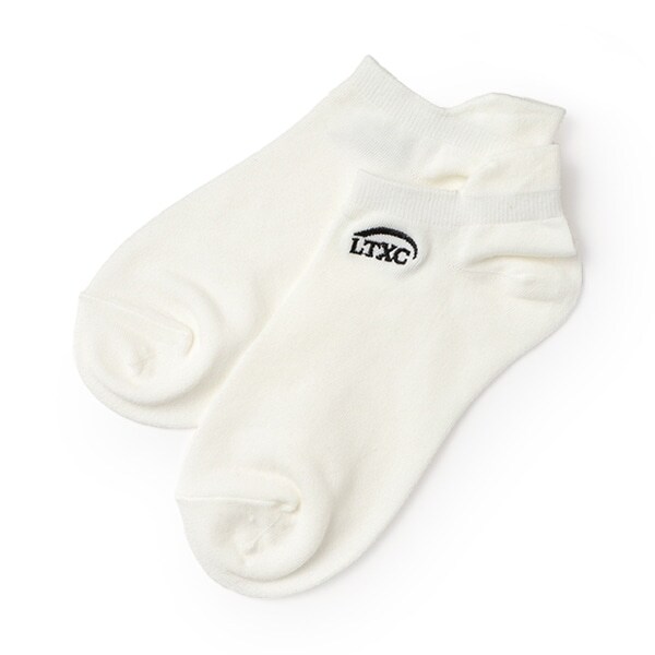 【LTXC】カカトタン刺しゅうスニーカー丈ソックス