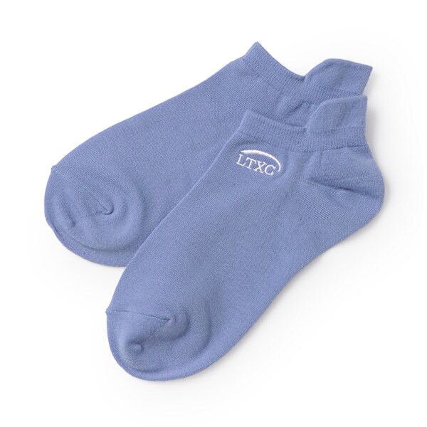 【LTXC】カカトタン刺しゅうスニーカー丈ソックス