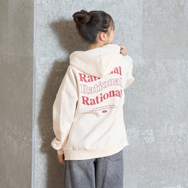 【GOODPRICE】裏起毛バックロゴプルパーカ