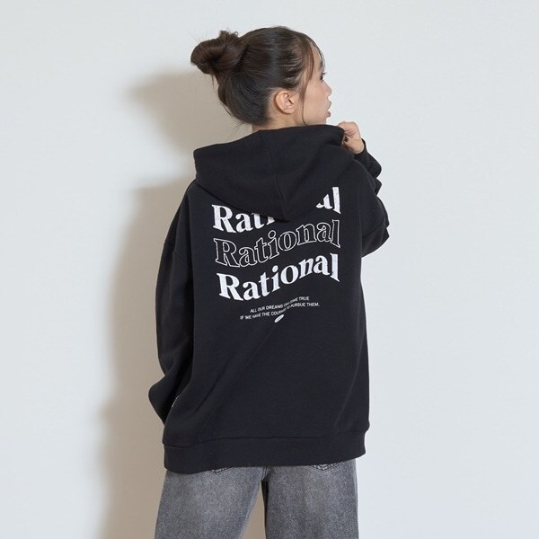 【GOODPRICE】裏起毛バックロゴプルパーカ