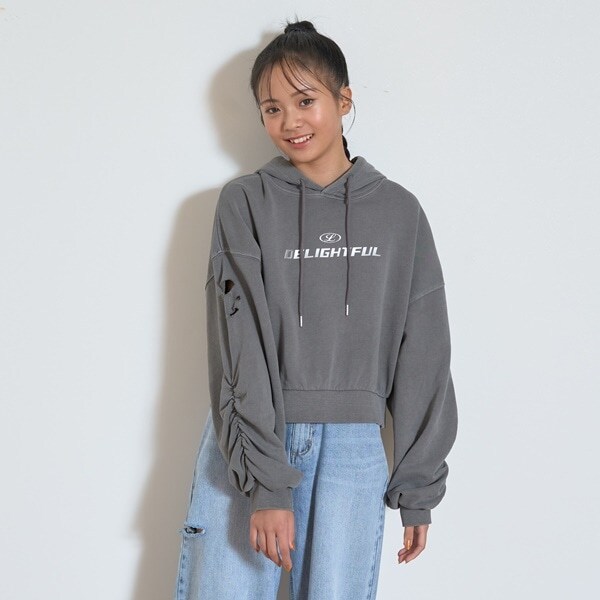 【LTXC】【綿100％】ヴィンテージ風ダメージパーカ