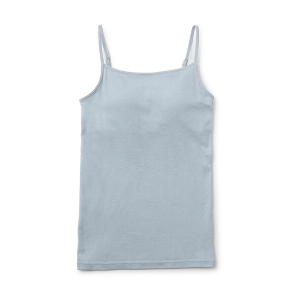 【ベーシック】【綿100％】パッドつきキャミソール