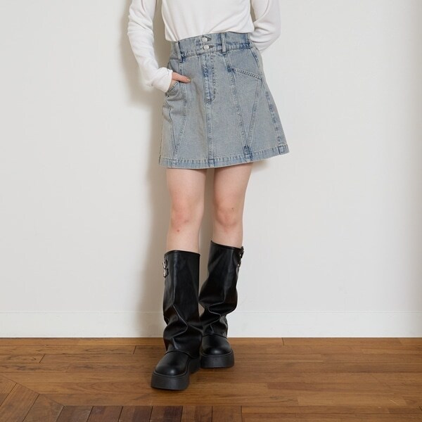 【GOODPRICE】オシャ見え切替えスカート